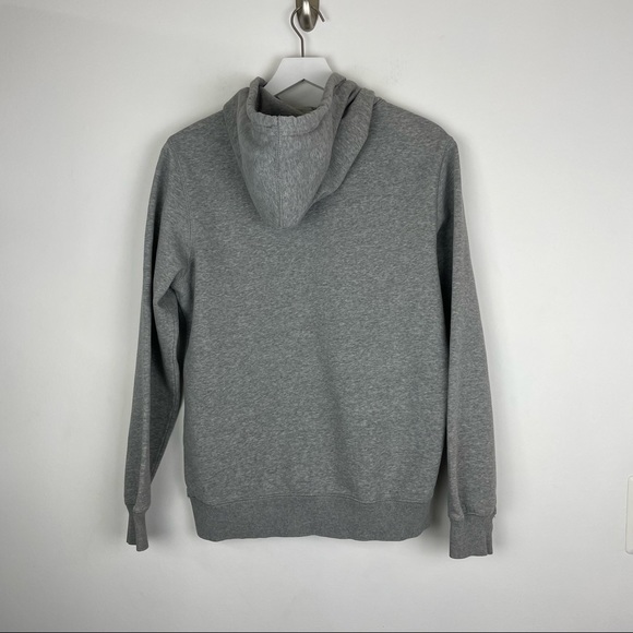 Vintage Nike Gray Mini Swoosh Embroidered Pullover Hoodie Size Medium - Picture 5 of 7